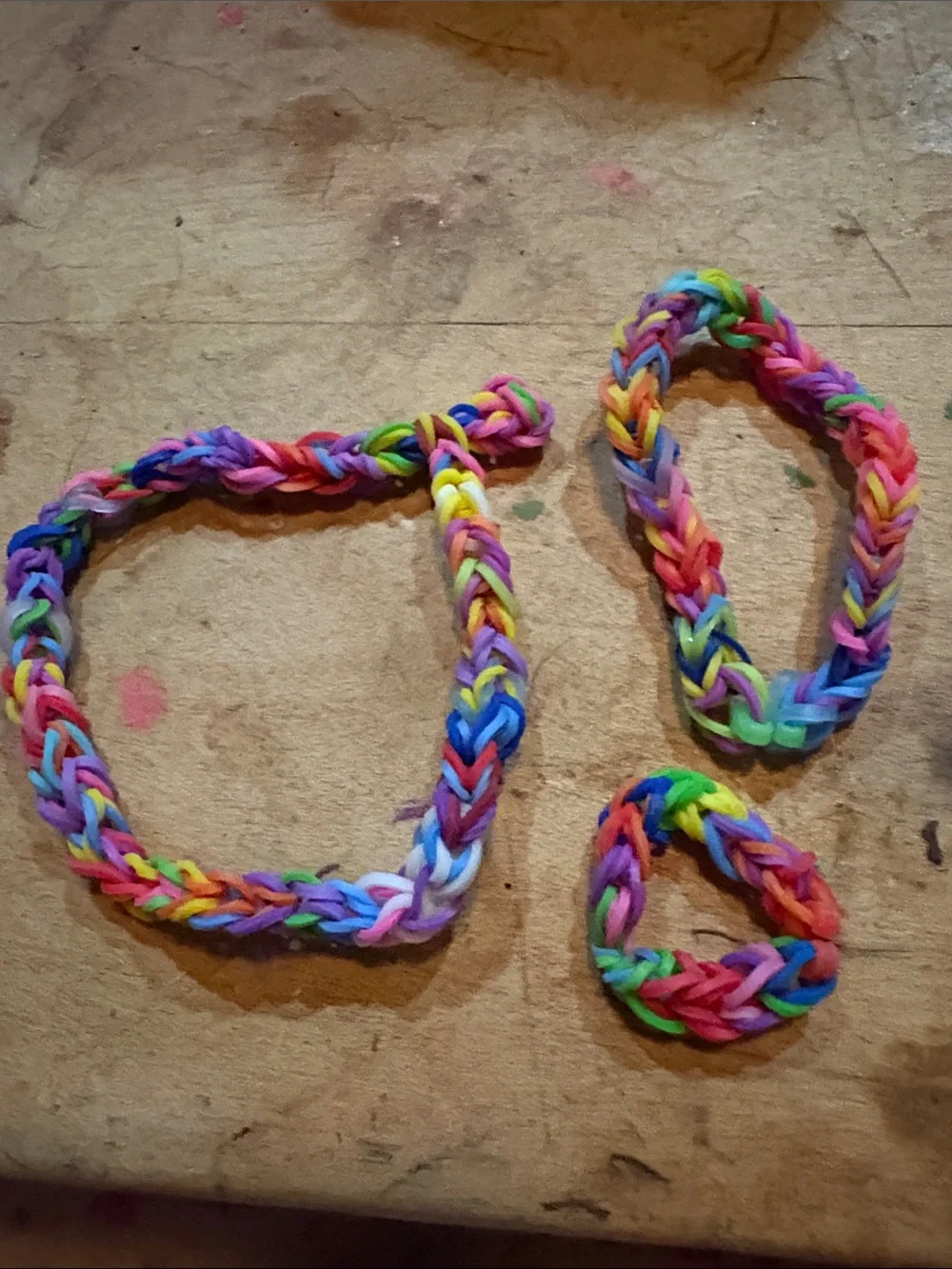 Kids Rainbow Multicolor Loom Bracelet Set - Vibrant Stretch Bands